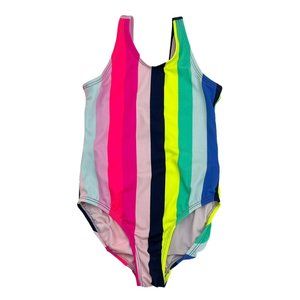 GAP Stripe Scoop Back One Piece Swimsuit (size 14-16)